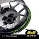 17" Blue Rim Wheel Decals Stickers AA02 For Aprilia TUONO 1000 02-05 03 04 05