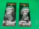 (NOS) CUSTOM CHROME Vintage Bullet Lights w/Amber Visor 28-004 (Harley) Qty.2