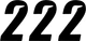 DCOR - 45-29-2 - Slash Number Plate - #2 - Black - 6"