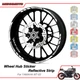 For YAMAHA MT-03 MT03 Motorcycle wheel sticker Reflective Stripe Wheel Decals