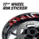 FC66 17" Rim Stickers Stripes Inner For Aprilia RSV1000 R RSV Mille R