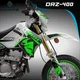 Suzuki Drz 400sm 400s 400 kit decals graphic Stickers Supermoto Custom Mx Racing