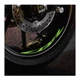 Green 17 inch Letter Stripe Rim Stickers For Honda CBR600 F F2 F3 F4 F4i 91-07