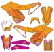  ETM RTR SKETCH Orange Senge Graphics Kit Compatible with Electro & Co