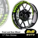 White 17" Vinyl Wheel Rim Decal Sticker For Yamaha FZ10 MT-10 18-21 20 19