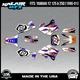 Graphics Kit for Yamaha YZ250 YZ125 YZ 250 (1996-2001) Vintage - ORANGE