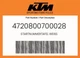 KTM Genuine Startnummertafel Weiss - 4720800700028