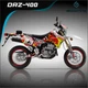 Suzuki Drz400sm Drz400s Drz400 Decals Kit Graphic Custom Racing Red 