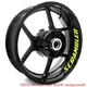 L-Green 17 inch Letter Stripe Rim Stickers For Ducati SCRAMBLER 1100 18-21 20 19