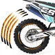 Orange Dirt Bike MX Wheel Rim Sticker R03B For Yamaha YZ 250FX 25 24 23 22 21 20