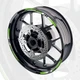 Green 17 Inch Outer Rim Sticker Stripe Decal P05B For Aprilia Dorsoduro 900