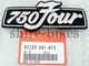 NEW Genuine Honda Battery Side Cover Badge for CB750 K3 K4 K5 K6 (87123-341-673)