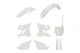 Polisport White Plastic Kit fits 20-22 YZ125, YZ250