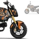 Vinyl Graphic Wrap Sticker For Honda GROM 2021-2023 22 MSX125 Stripes Orange