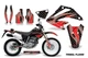 Graphic Decals Stickers For Honda XR250SM 2003-2005 TRIBAL FLAME R K
