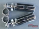 GENUINE HARLEY DAVIDSON CHROME & RUBBER PEGS + 3 PIECE MOUNT KIT CHROME 1 1/4"
