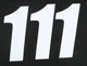 DCOR 45-16-1 Individual Numbers 6in., No.1 White