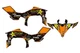 Fits Yamaha YFZ 450R 450X 09-13 graphic decal kit stickers 450r 2009 to 2013