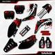 Black Red Savage Camo Racing Graphics Kit fit Honda Cr125 Cr250 02-07 CR 125 250