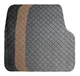 4 Piece Flexomat Rubber Custom Fit Floor Mats for Honda Accord - Black Tan Gray
