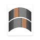 Orange S05B Morocycle Tape Wheel Sticker 17" For Suzuki Bandit GSF1250 07-18