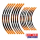 Orange LINE 02 MX Wheel Rim Sticker Decals For Honda CRF250RX 04-17 12 13 14 15