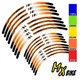 Shade Dirt Bike Rim Wraps Sticker For Yamaha YZ 450FX 16-21 17 18 19 20