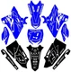 Graphics for Yamaha YZ125 YZ250 YZ 125 250 2015-2020 Blue Black White Decals