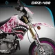 Drz 400sm 400s 400 kit decals graphics Suzuki Stickers Supermoto camouflage Pink