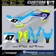 HUSQVARNA TC50 TC65 MOTOCROSS GRAPHICS CUSTOM MX GRAPHICS KIT 50 65 FADE YEL/B/G