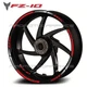 FZ10 motorcycle wheel decals rim stickers stripes for Yamaha Fazer fz-10 FZ 10