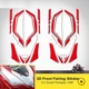 For 2017 Ducati 1299 Panigale Front Fairing Number Board 3D Gel Decal Sticker