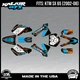 Graphics Kit for KTM 65SX SX65 (2002-2008) SX-65 Rugged Series - Cyan