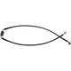 Drag Specialties 1741-3832 Black Vinyl Coated Extended Length ABS Stainless Stee