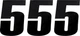 MOOSE RACING - 80115 - Race Number 5 - Black - 6"