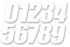 Dcor 45-16-1 Individual Numbers 6in. - No.1 - White