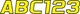 Hardline Series 700 Registration Kit Yellow/Black w/ Outline