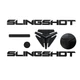 Polaris 2889060 - Black Slingshot Logo Badge Set