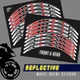 Reflective Sticker Stripes Yellow Pattern SH14 For Triumph SPRINT GT 11-12