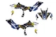 Fits Yamaha YFZ 450R 450X 09-13 graphic decal kit stickers 450r 2009 to 2013