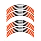 P03B For Suzuki GSX 750 1989-2006 Orange 2 Wheels Sticker Kit 05 04 03 02 01 00