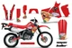Dirtbike Graphic Stickers Decals For Honda XR650L 1993-2025 VEGAS BALLER R