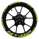 For Yamaha MT-03 wheel hub decal decoration set reflective waterproof stickers
