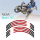 21" 18" A01B Stripe Dirt Bike Wheel Stickers For Honda XR 650R 00-07 06 05 04 03