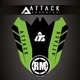 Attack Graphics Reneg Front Fender Decal KX Green For Kawasaki KX450 X 2021-2023