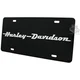 Harley-Davidson Acrylic Laser Cut Text Black License Plate