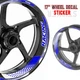 Blue 17 inch GP07 Wheel Sticker For Suzuki GSF1200 GSF1250 Bandit