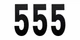 QTY 2 | FACTORY EFFEX 8" Black #5 Pro Number Plate Decal Graphic 940533
