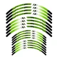 Green P05B 21" 18" MX Dirt Bike Wheel Sticker For Honda XR 650L 93-09 08 07 06