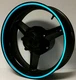 BLUE REFLECTIVE WHEEL STRIPES RIM STICKERS TAPE DECALS YAMAHA FZ-07 09 MT-07 09